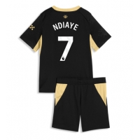 Camiseta Manchester City Iliman Ndiaye #7 Segunda Equipación Replica 2026-27 para niños mangas cortas (+ Pantalones cortos)